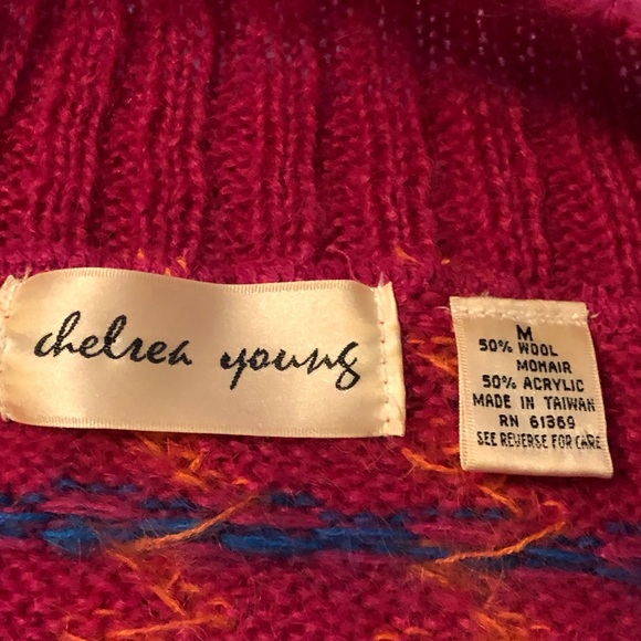 Vintage 90’s retro mohair sweater. Size medium. - Picture 4 of 9